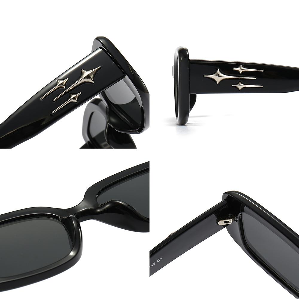 Fashion Box Sunglasses Trend Three Stars Sunglasses Outdoor Wear Glasses