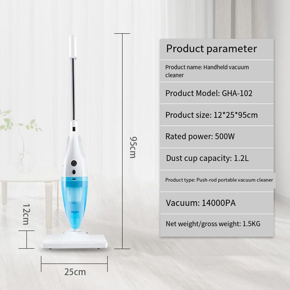 Handheld Vacuum Cleaner Labor-Saving Ultra Long Line Household Mite Removal Strong  Dry And Wet Dual-Use Vacuum Cleaner Electric
