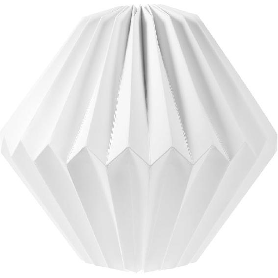 Angoily Nordic Style Origami Paper Hanging Lamp Shade, 12.59X12.59X11.02 Inch, White Foldable Ceiling Light Cover for Chandeliers, Table Lamps, Floor