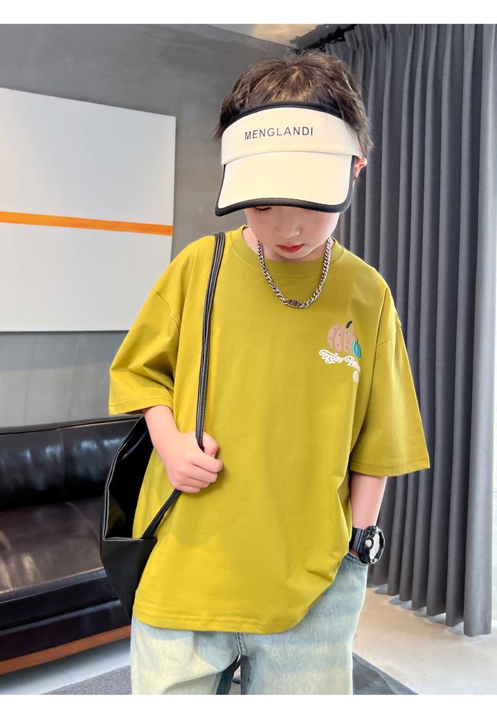 Children's Clothing, Boys' Short Sleeved T-shirt, Summer Clothing, 2026 New Item, Mid Size Children's Summer Half Sleeved Boys' Top, T