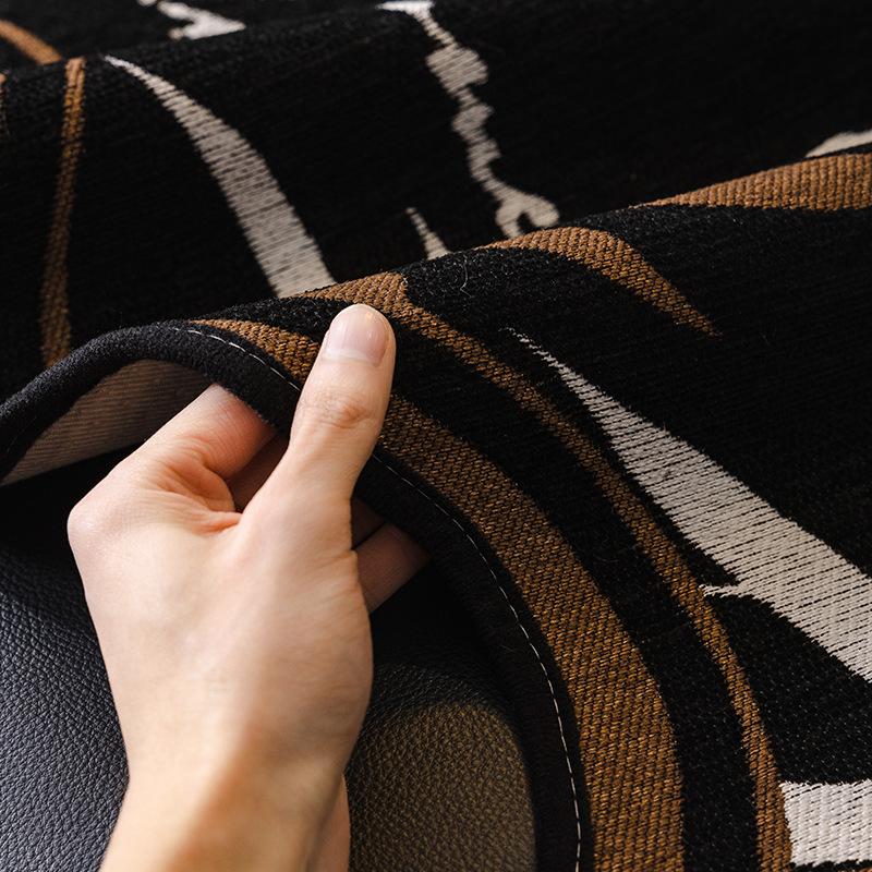 Light Luxury High-End Sofa Cushion  New Retro Style Four-Season Universal Non-Slip Leather Sofa Seat Cushion Autumn And Winter