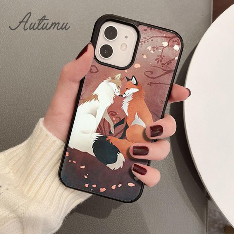 Fox Animal Phone Case for iPhone 11 12 13 14 Pro Max Mini X XR XS SE 2020 5 6S 7 8 Plus Samsung Galaxy S21 S22 Plus Cover Shell