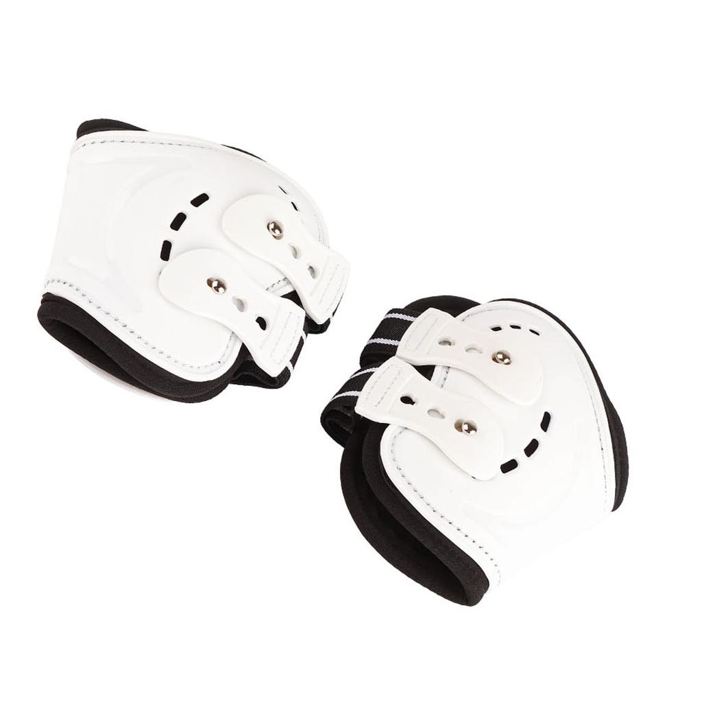 Horse Fetlock Boots Impact Resistant Breathable Horse Hind Leg Boots for Horse Protective Equipment White
