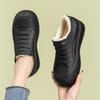 Fashionable Women's Shoes with Height Increase Inside Low Cut Rain Shoes Rubber Shoes Lightweight Wear-resistant, and Plush Warm Flat Low Water Shoes