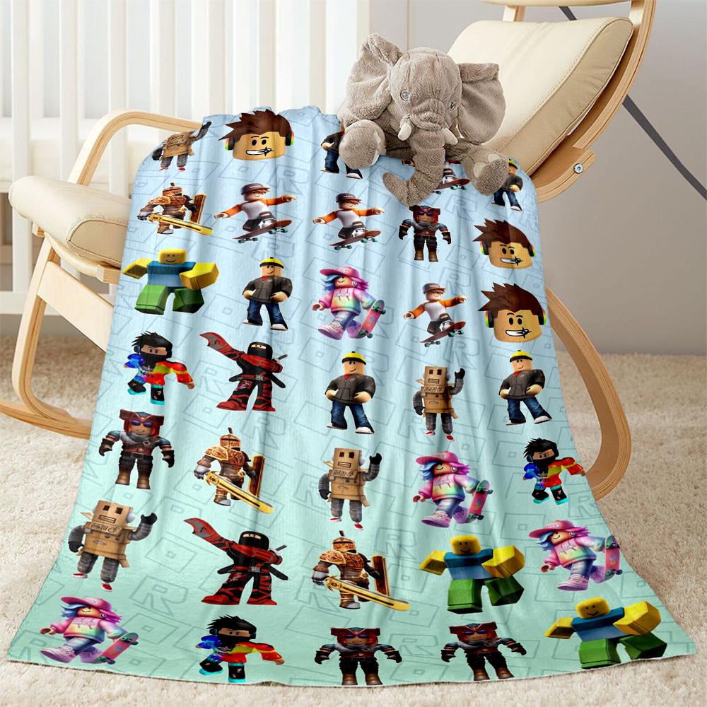 Roblox 63 Decke Weich & Gemütlich Großartig für Couch Sofa Meeresufer Vier Jahreszeiten Universell Digitaldruck Geschenk für Reisen Zuhause Geburtstage