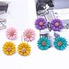 Korean Cute Small Flower Stud Earrings For Women Sweet Statement Earring Girl Brincos Jewelry Giftswelry