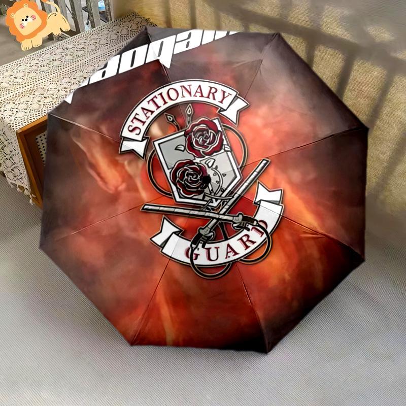 Guardians Honor: Swords United Folding Umbrella Durable Travel Three Folds Sun Umbrella Umbrella