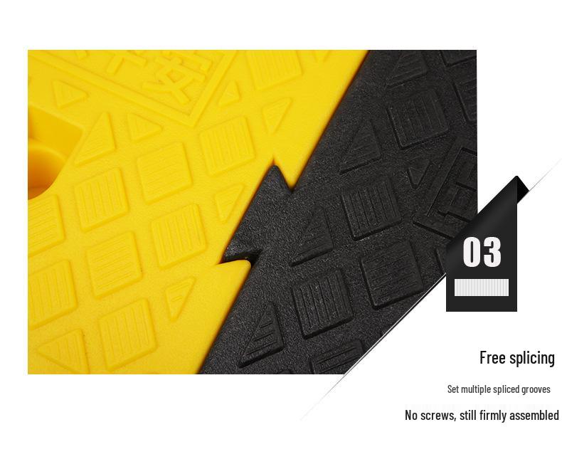 Plastic Car Ramp: Slope Triangle Speed Bump for Curb and Road Edge Climbing