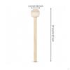 Marching Drum Mallet LongHandled Snare with Felt Head Wooden Percussion Accessory for