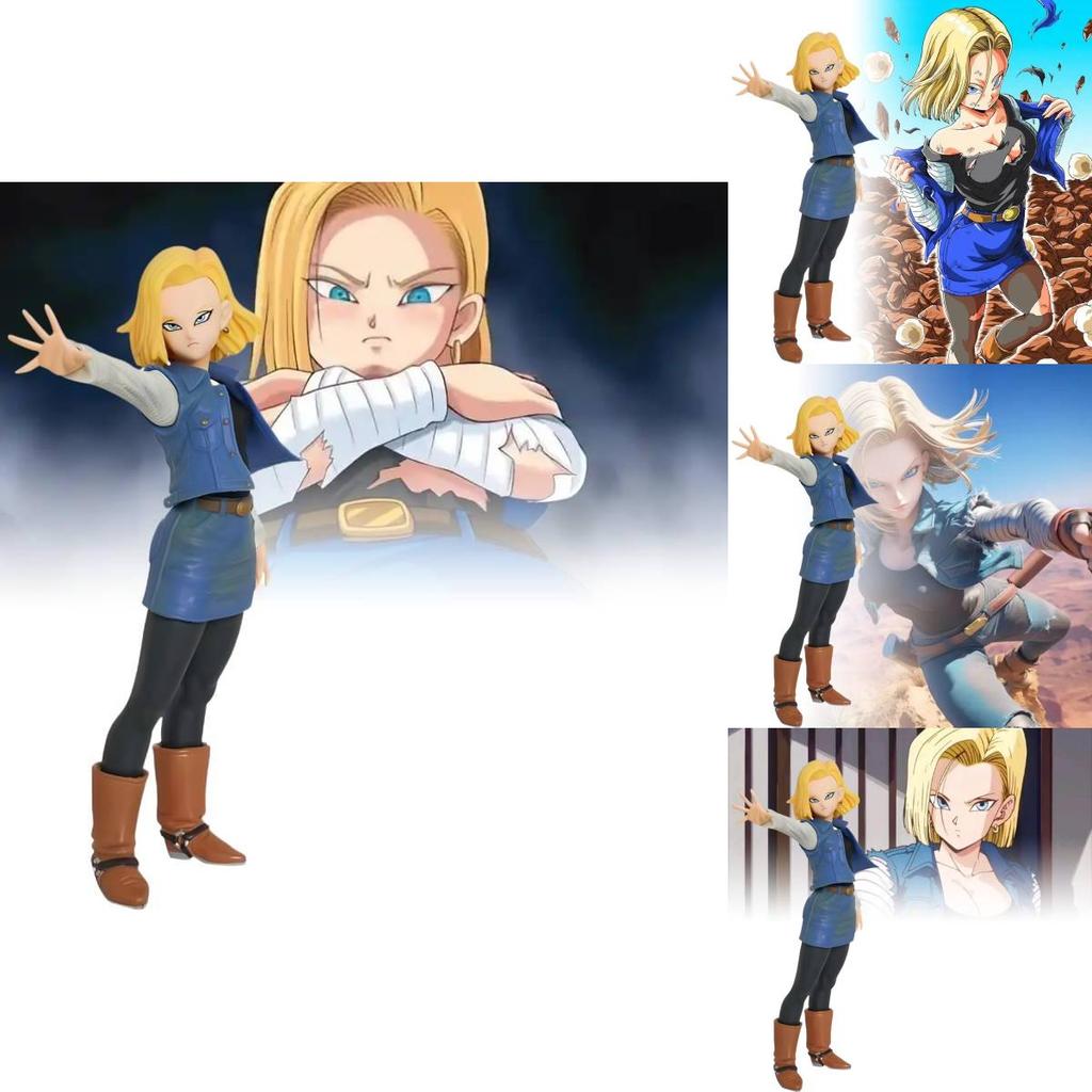 Collectible Seven Dragon Balls Super Saiyan Android 17 And 18 Pvc Action Figure Set