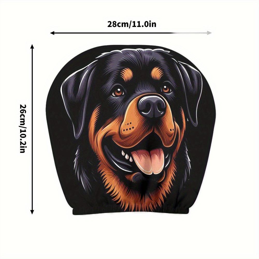 

Rottweiler Realistic Print Headrest Covers, Decor, Comfort Fit, Suitable for Long Driving or Daily Commute, Perfectly Enhances Interior Style 2pcs
