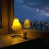 Cute Ghost Dog Figure LED Night Light Portable Mini Spooky Desk Lamp for Halloween Travel Bedroom Party Decor