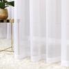 Ready-made Cheesecloth Curtain with Undercut, Cheesecloth White, Smooth,