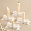 3D Bow Candle Holder Silicone Mold DIY Bowtie Candlestick Plaster Casting Molds Concrete Resin Craft Making Home Decor Art Gift
