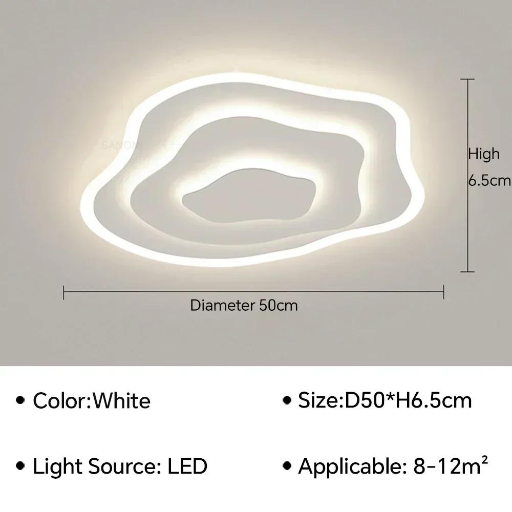 

Nordic Minimalist Corrugated Ceiling Lamp for Living Dining Room Bedroom Children s Study Room Aisle Lighting Fixture Home Decor Cold White(no RC)