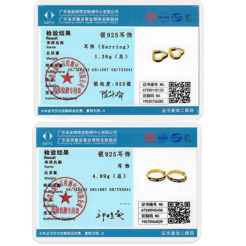 Earrings Original 925 Silver Stud Drop Hoop Earrings Rose Gold for Women Girls Party Wedding Birthday Jewelry Gift