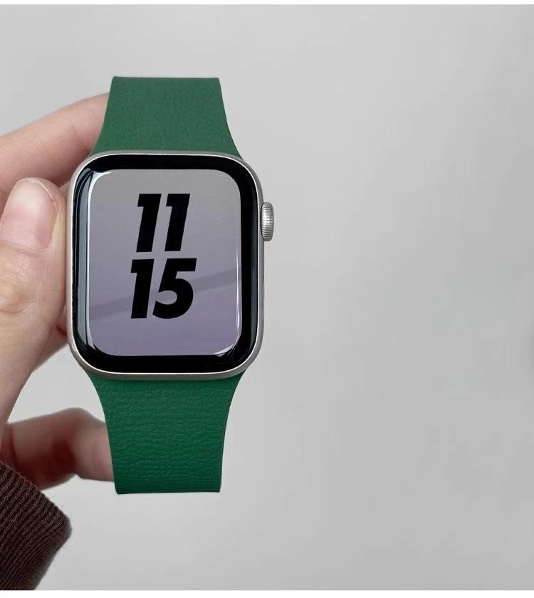 Silicone Bracelet Belt Magnetic Strap Band For Apple Watch Ultra 2 49mm 44mm 45mm 46mm 42mm 40mm iWatch Series 10 8 7 6 5 9 SE