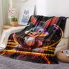 1PC Bugs Bunny Print Flannel Blanket, High quality Comfortable for All Seasons, Home Decor, Warmth and Comfort, Perfect for Christmas Gifts