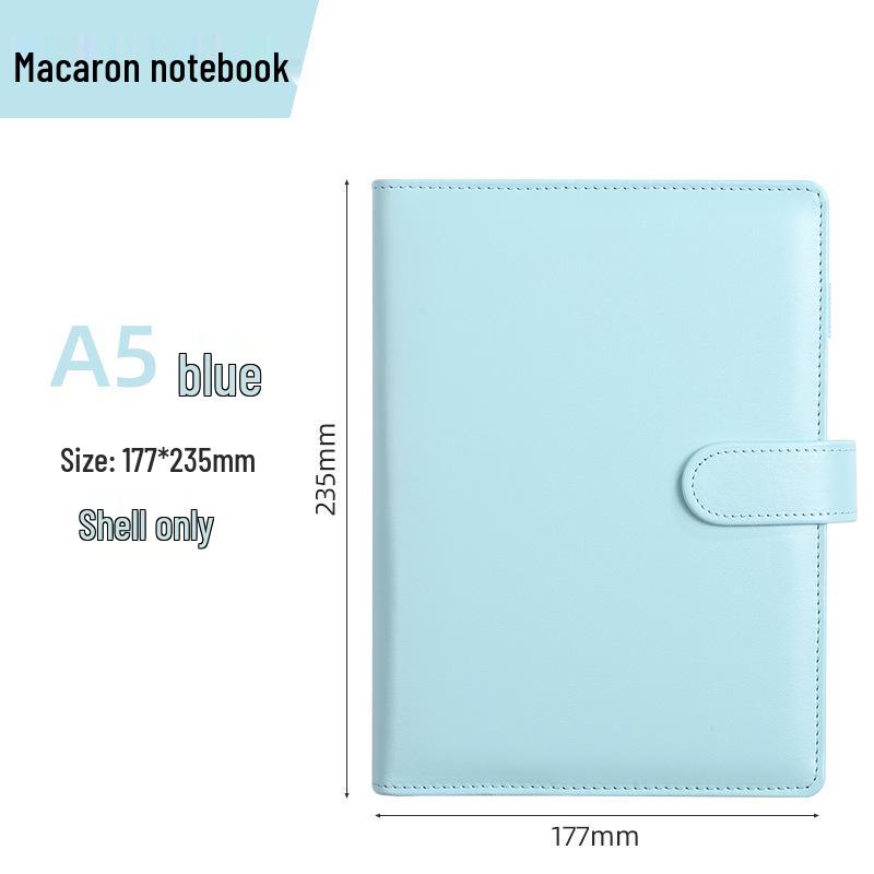 Macaron PU Loose-Leaf Notebook for Creative Budget and Financial Planning