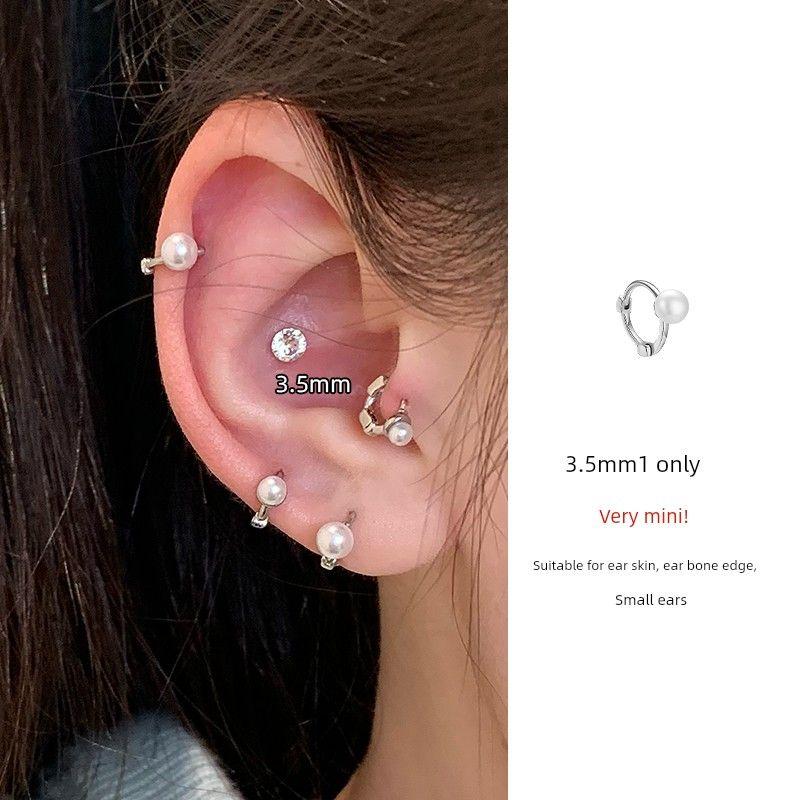 

Магазин Ringring Кольцо-гвоздик для края уха/хряща, Мини-серьги-гвоздики с жемчугом, Высококачественное кольцо для уха, Серьги-кольца, Серьги-пряжки для ушей