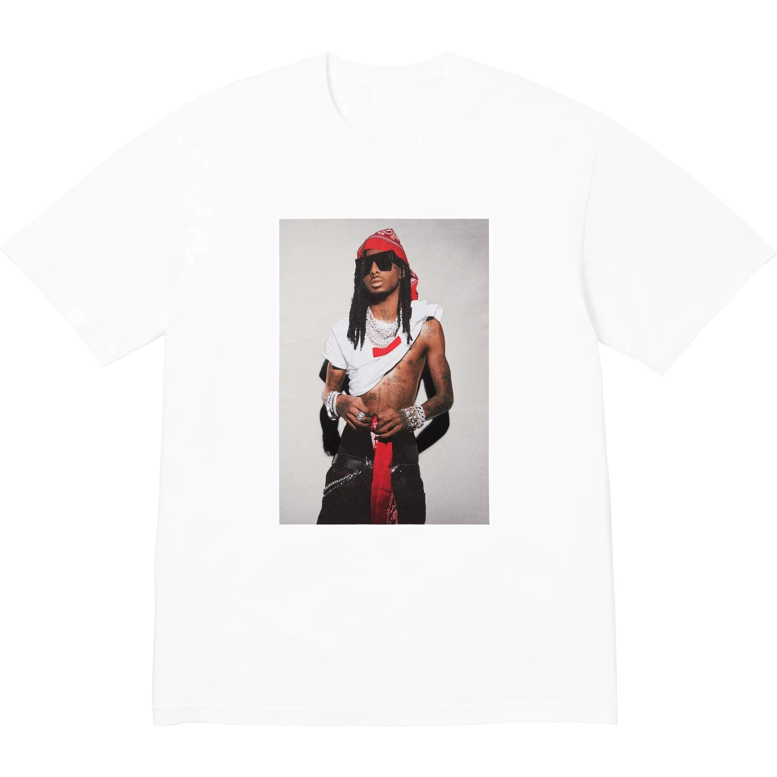 Herrenkleidung 100% Baumwolle normcore T-Shirt FW25 Carti Print Y2K Retro Hipster Streetwear Mode Damen Oversized Lässiges Hemd S white