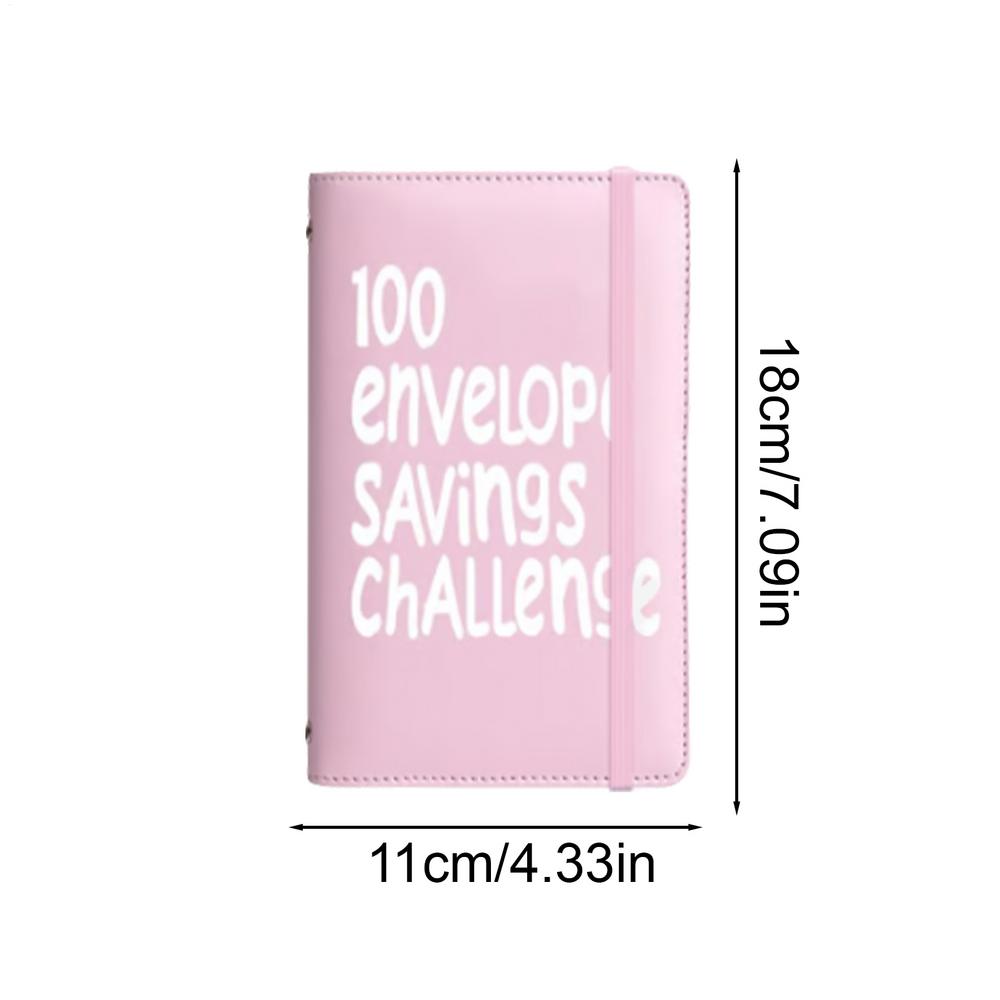 100 Days Envelope Challenge Binder Save Savings Challenges Loose-Leaf Binder Budget Binder With Cash Envelopes Money Organizer