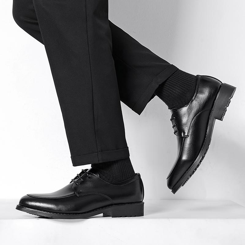 Fashion Men's Formal Shoes Minimalist Gentleman Style Wedding Party Daily Office Outdoor Leisure Business Men's Leather Black Shoes