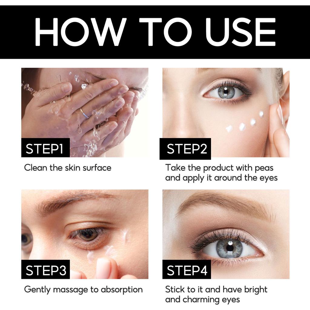 50g Small Jar Caffeine Eye Cream Mooth Delicate Radiant and Translucent Rapid Absorption of Skin Retinol Anti Aging Serum