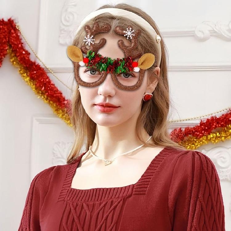 Reusable Plastic Glasses Holiday Celebration Eyewear For Costume Parties Group Photo Props