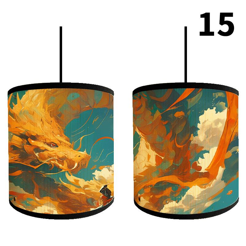 Japanese Style Lamp Shade Bamboo Art Light Cover Bar Cafe Homestay Restaurant Decor Chandelier 30cm Home Bedside Wall Lamp Cover