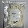30/40/50Pcs 3D Printer Lead Screw Cleaning Cotton Rope 360 Degree Deep Clean Removes Stubborn Dirt For Printer Maintenance