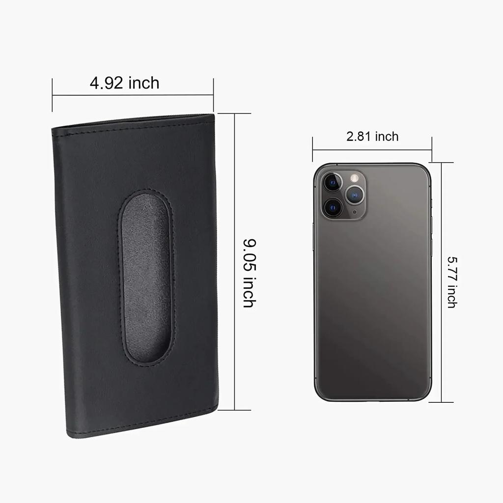 Car Tissue Box Car Sun Visor Tissue Box Interior Holder Auto Interior Storage Universal Car Accessories