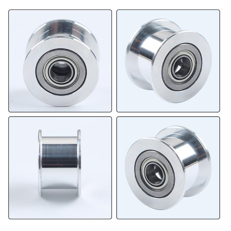 3D Printer Accessories Smooth Idler Wheel Idler Timing Pulley Wheel Aluminium Gear Replacement for P2S 3D Printer