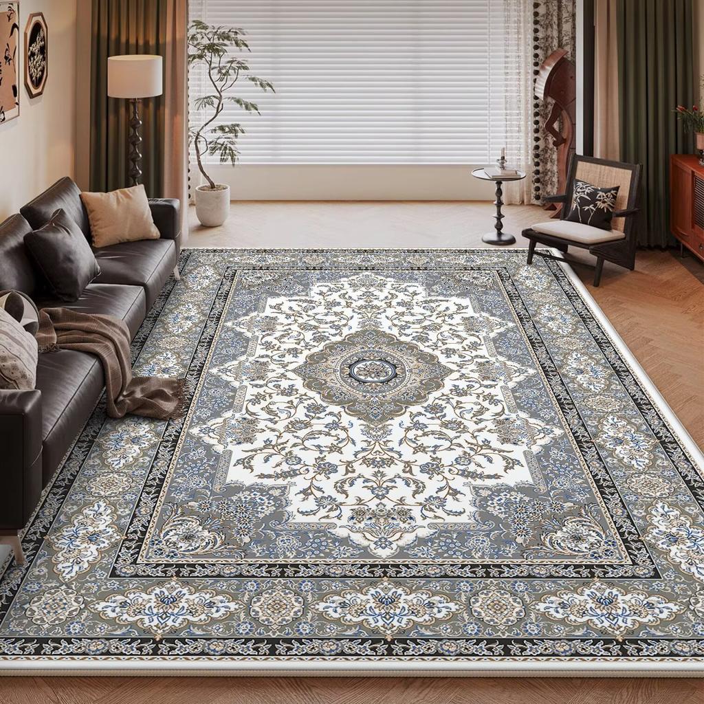 European High-end Luxury Carpet Living Room Sofa Rug Home Decoration Large Bedroom Vintage Persian Rug Non-slip Coffee Table Mat