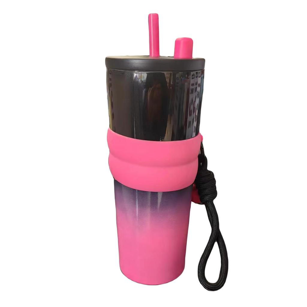 Thermos Cup 316 Stainless Steel Car Cup Large Capacity Coffee Cup Ice Bully Cup Water Cup with Straw