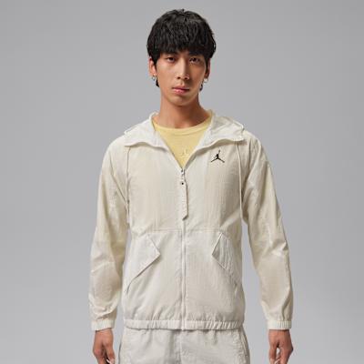 Jordan Jackets Men s Ecru Hooded Non Detachable Moderate S