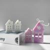 House Shape Candle Mold Heart Resin Mold for Candle Gypsum Ornament Silicone Mould Home Decorations Valentines Day Gift
