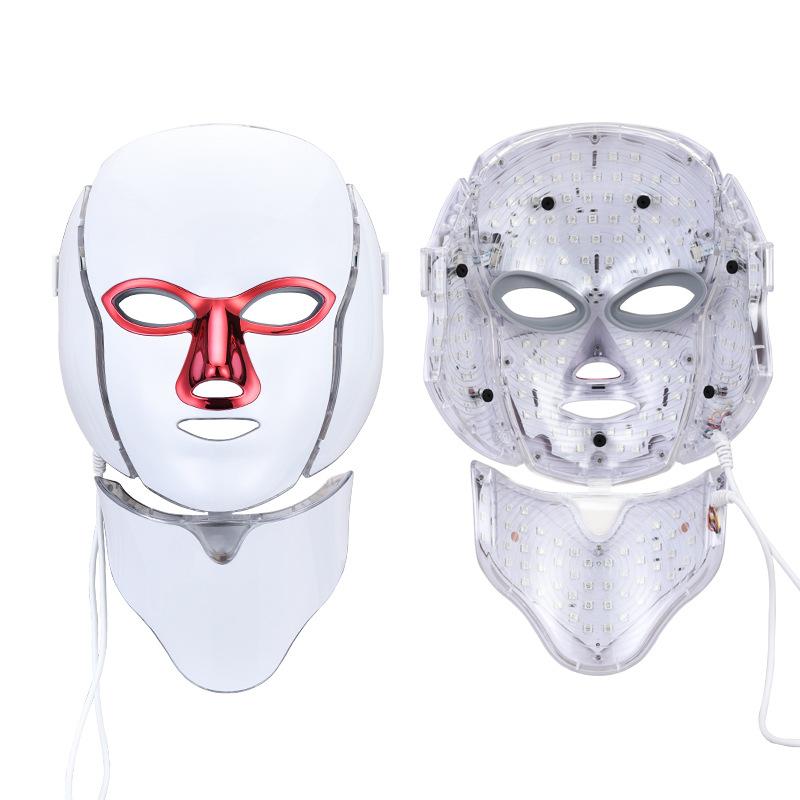 Mască de înfrumusețare instrument de uz casnic față roșu galben albastru lumină energie LED mască piele înfrumusețare mască de întinerire a pielii fermitate