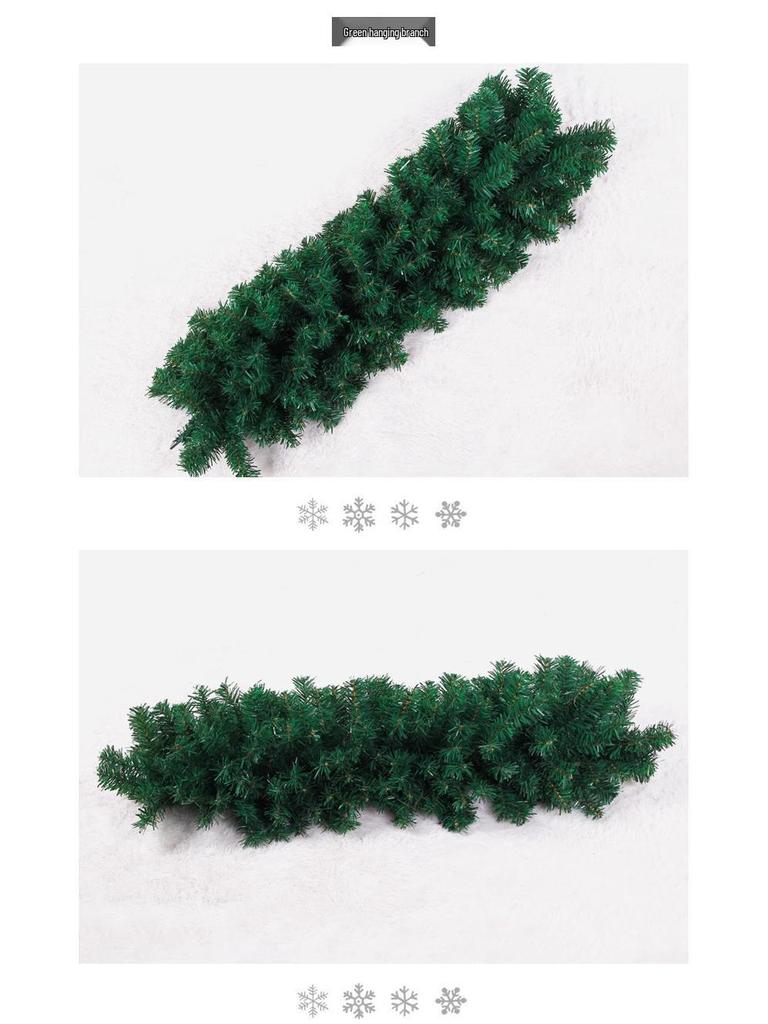 Rice Light Green Christmas Garland for Tree or Window Decoration