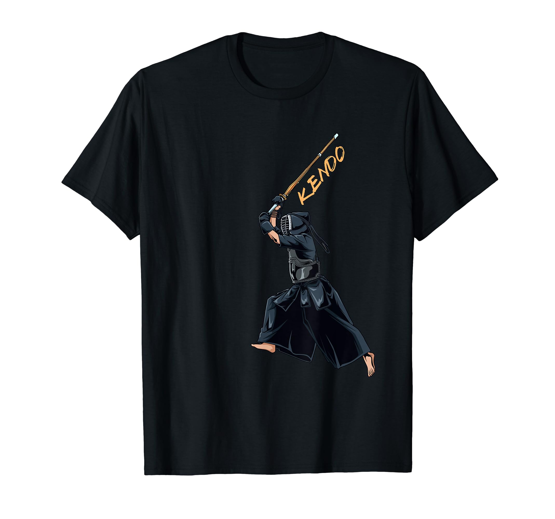 

Kendoist with bamboo sword Kendo - T-shirt чорний