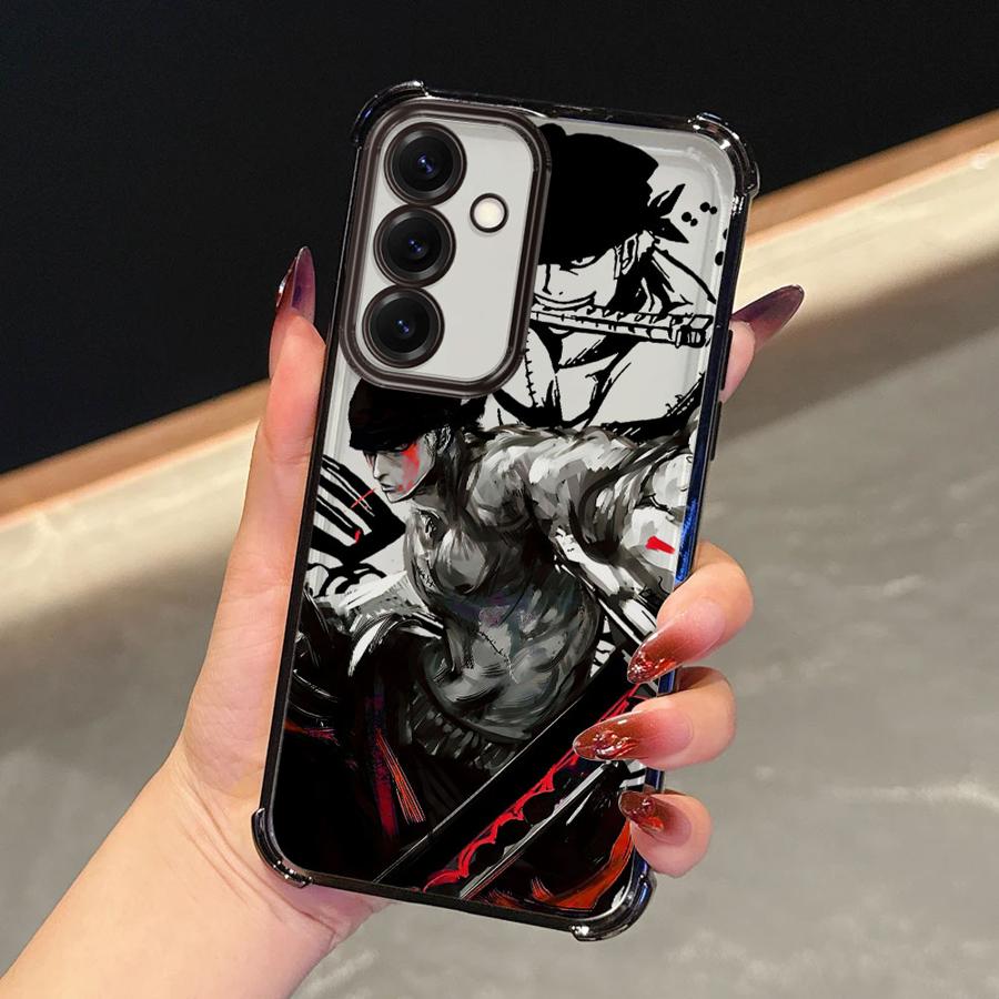 Anime One Piece Zoro Soft Phone Cover Case for Samsung Galaxy A52 A55 A16 A24 A21s A33 A35 A36 A25 A26 A15 A13