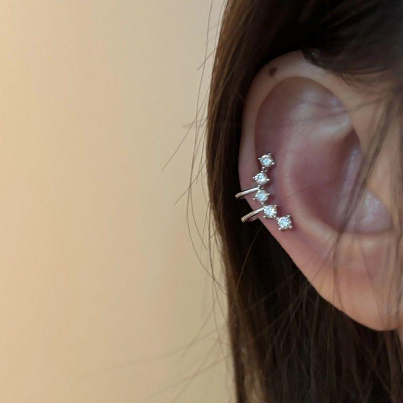 Women's High-End Plain Hoop Earrings: Light Luxury Ear Drops & Studs, Niche Design for Autumn/Winter.
