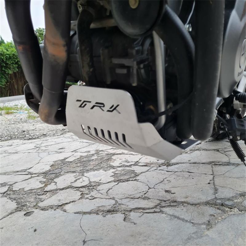 כיסוי הגנה למנוע אלומיניום CNC לאופנוע מגן תחתון לוחית אגן שמן עבור Benelli TRK502 TRK502X TRK 502 Jinpeng 502