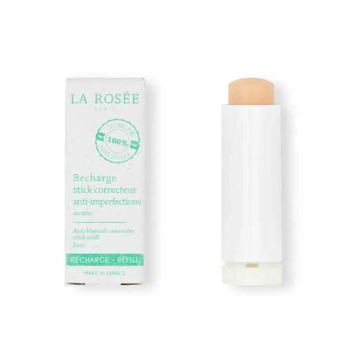 La Rosée Recharge Stick Correcteur Anti Imperfections Rechargeable au Zinc 5,5 Grammes
