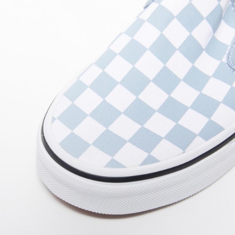 Vans Slip On    Color Tiers  Checkerboard Dusty Blue Vn000bvzdsb1