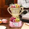 3D Mother Day Card Fly-Out Design Best Mom 3D Greeting Card DIY Handcrafted Prize Cup Shape Laser-cut Mother Day Card