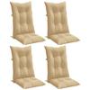 Hochlehner Cushions 4 Pcs Beige Melange 120 X 50 X 7 Cm Fabric