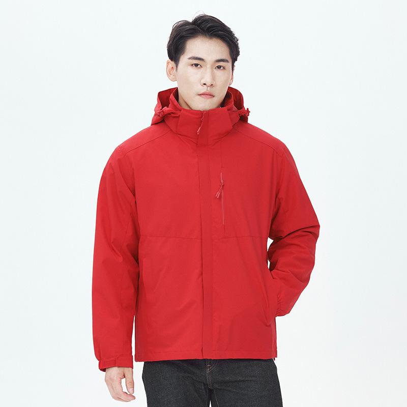 

Новая осенне-зимняя ветрозащитная куртка три в одном для мужчин и женщин, съемная куртка для альпинизма на открытом воздухе, ветровка для мужчин 5XL