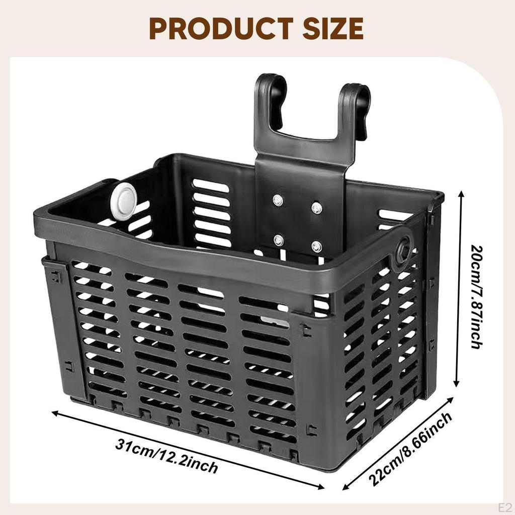Bike Basket Folding Large Capacity Quick Demolition,Cargo Rack Storage for Mount Luggage Pet