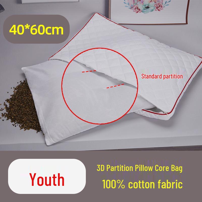 Poszewka na wkład poduszki z łuski gryki: Czysta Bawełna, Podwójny Zamek Błyskawiczny, Pogrubiony, Worek na Wypełnienie Poduszki Bezpieczny dla Dziecka, Tekstylia Domowe.